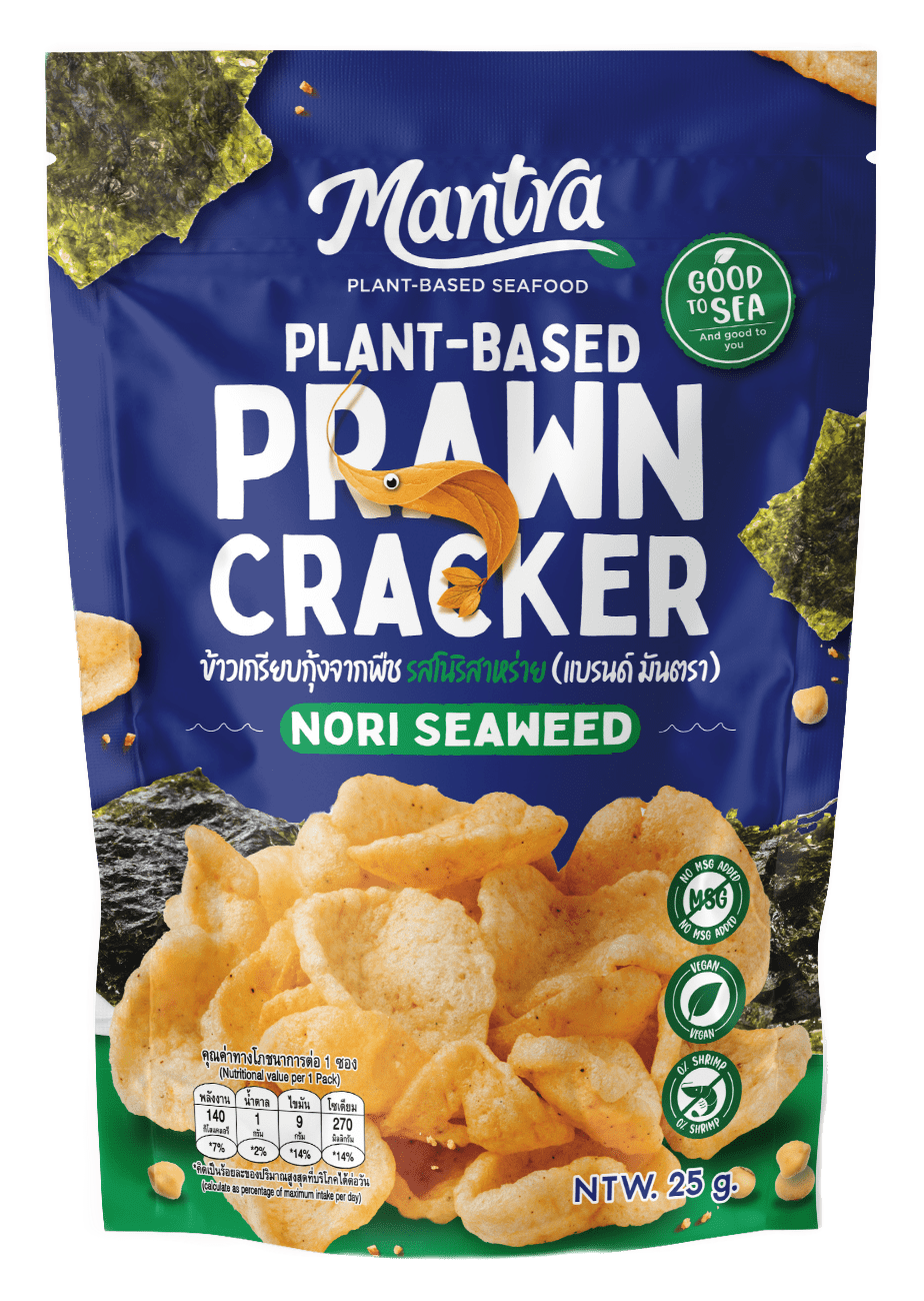 Plant based prawn cracker