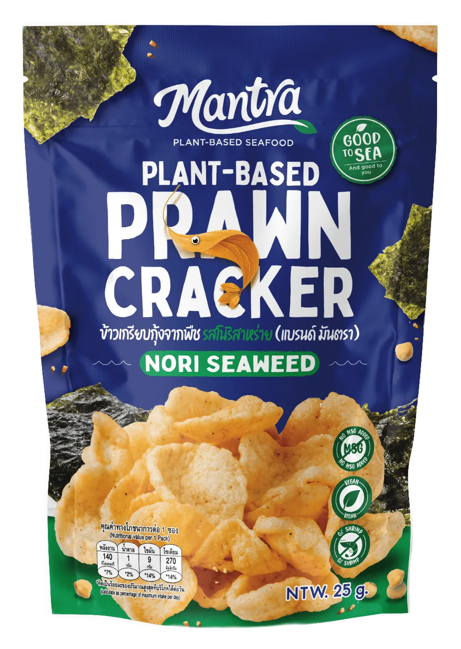 Plant based prawn cracker
