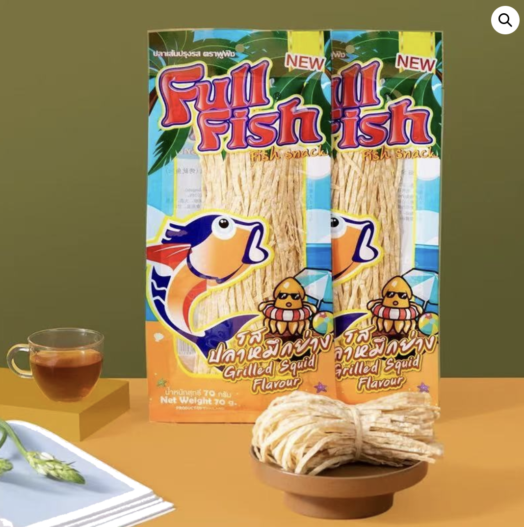 Full Fish grilled squid flavor fish snack