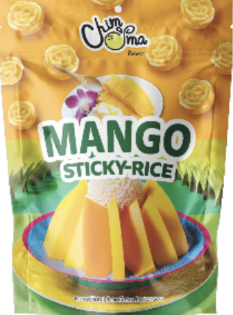 Mango sticky rice snack package