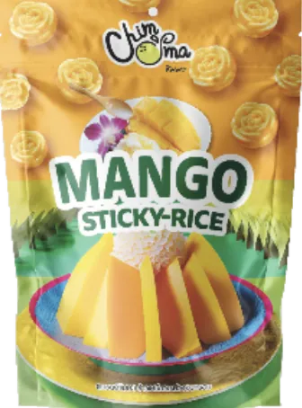 Mango sticky rice snack package